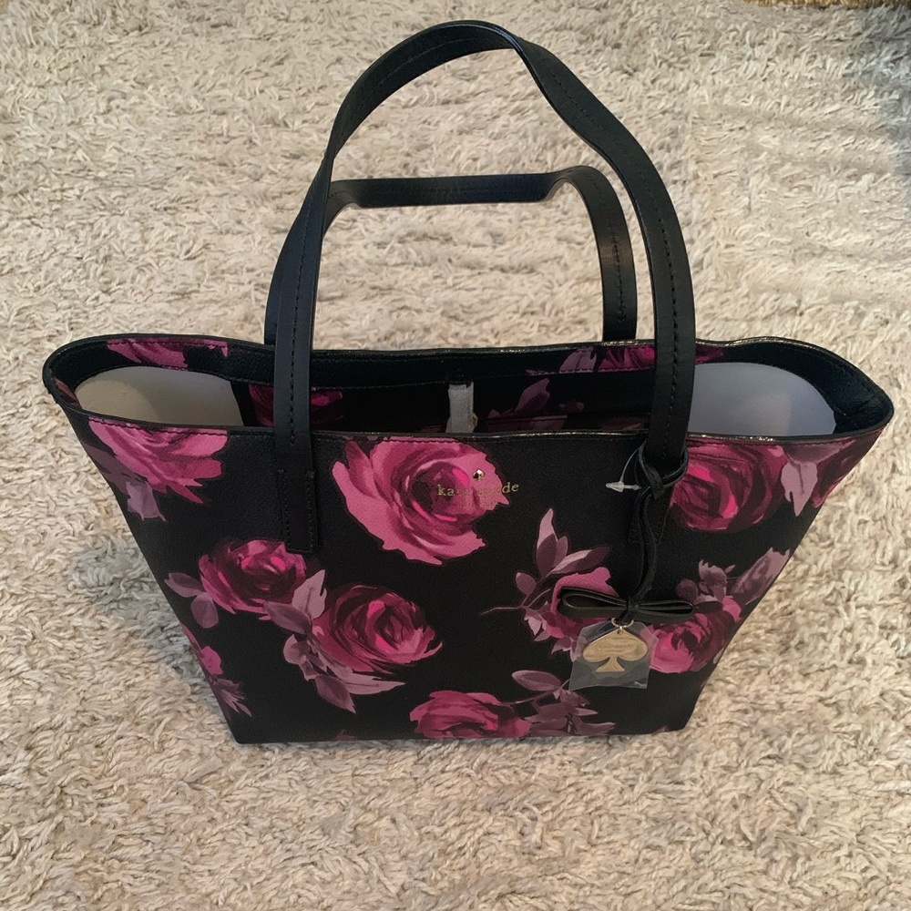 Kate Spade Small Ryan Hawthorne Lane Roses Handbag